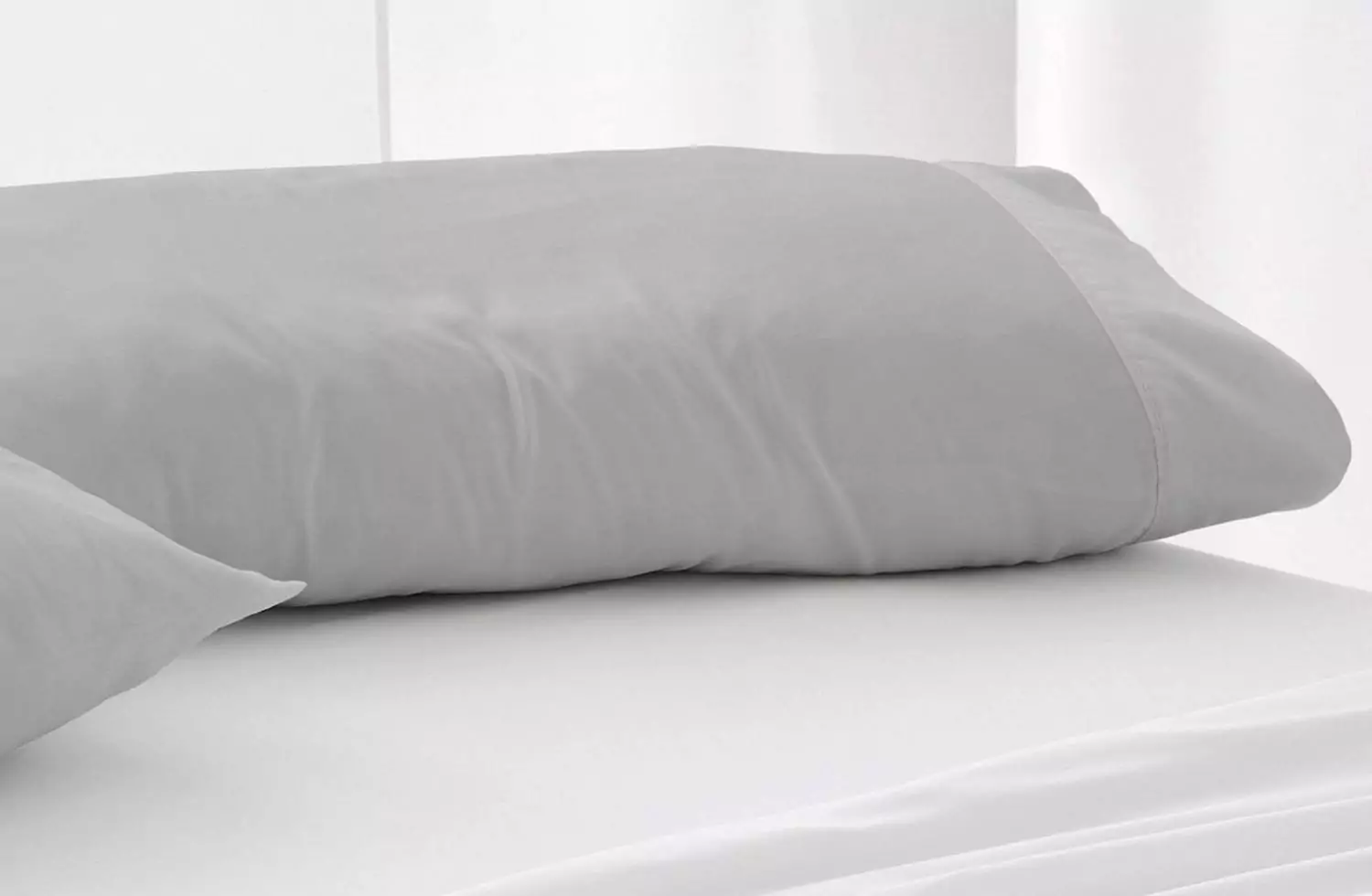 Funda almohada algodón Burrito Blanco color gris